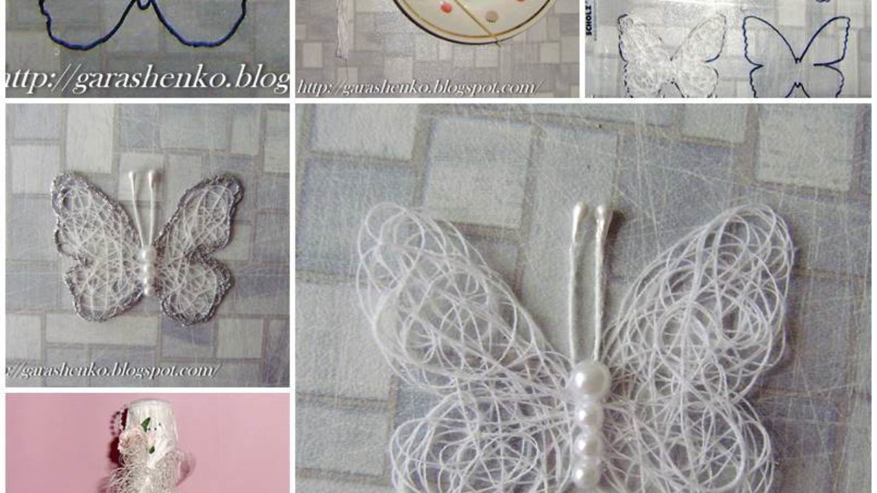 Download Diy Delicate Thread Butterfly