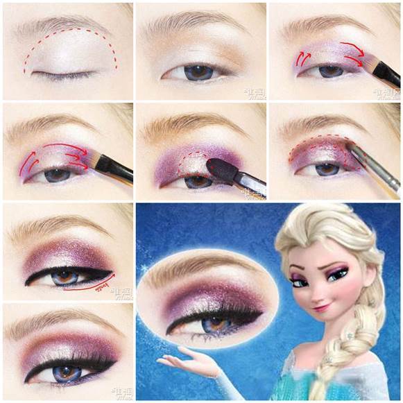 DIY Disney's Frozen Elsa Eyeshadow