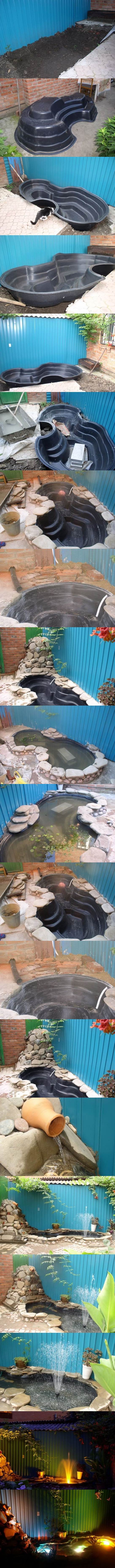 DIY Easy Pond in Backyard