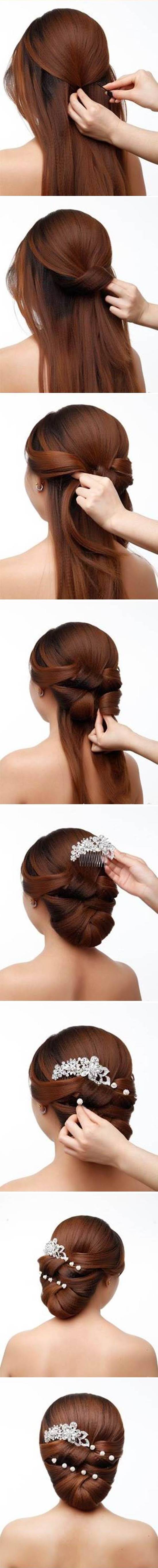 DIY Elegant Bridal Hairstyle