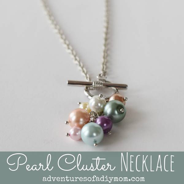 DIY Pearl Cluster Necklace Tutorial