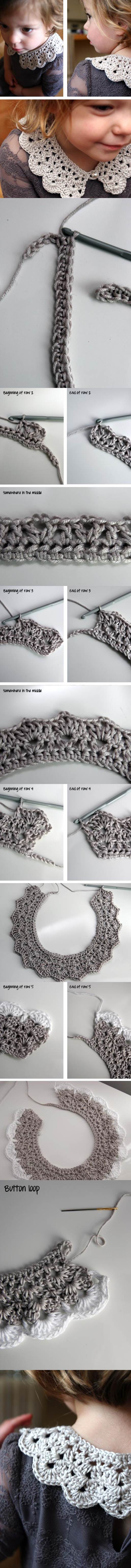 DIY Pretty Crochet Collar 2