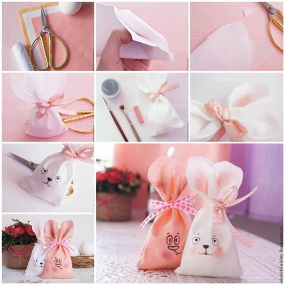 DIY Sewing Cute Easter Bunny Bag 3