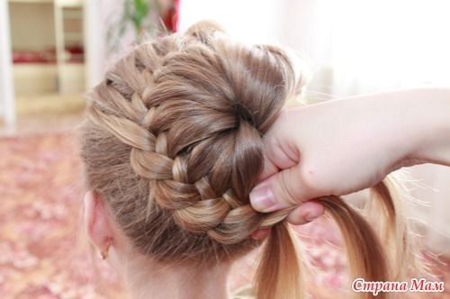 DIY Unique Braided Bun Hairstyle 8