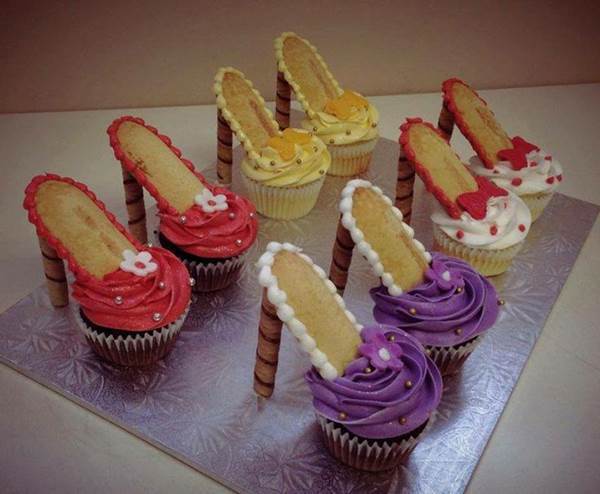 high heel cupcake