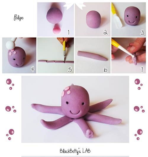 How to DIY Cute Fondant Octopus