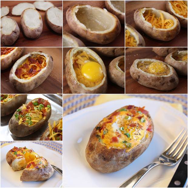 How to DIY Delicious Egg-Stuffed Baked Potatoes