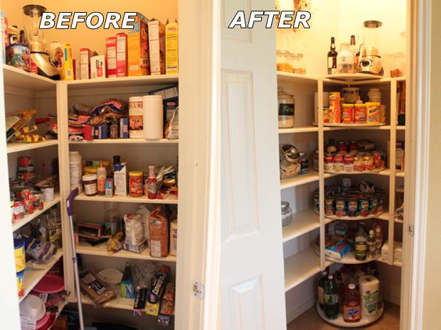 How to DIY Lazy Susan Style Pantry 2