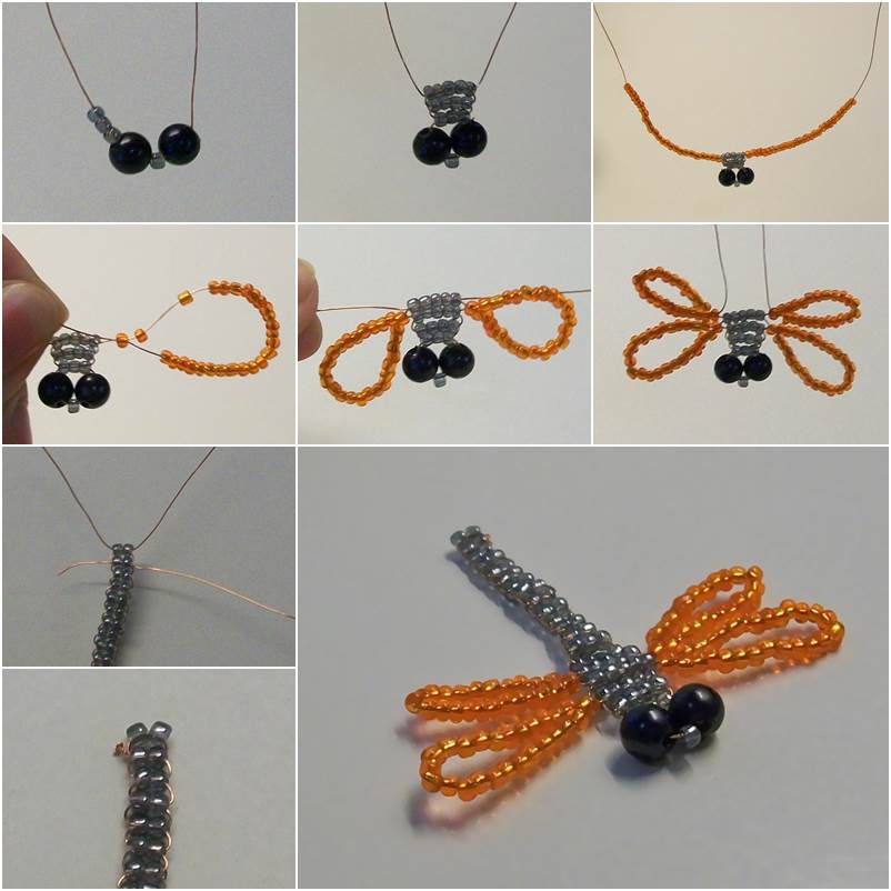 Beaded Butterfly Tutorial  DIY Jewelry Seedbead Idea for Rings, Keychains  etc. 