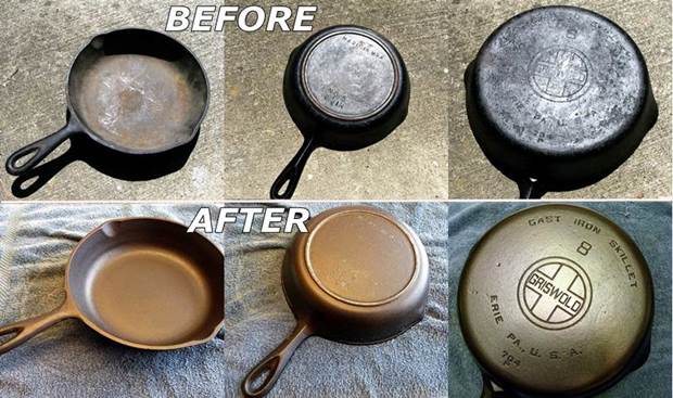 How to DIY Recondition Rusty Cast Iron Cookware