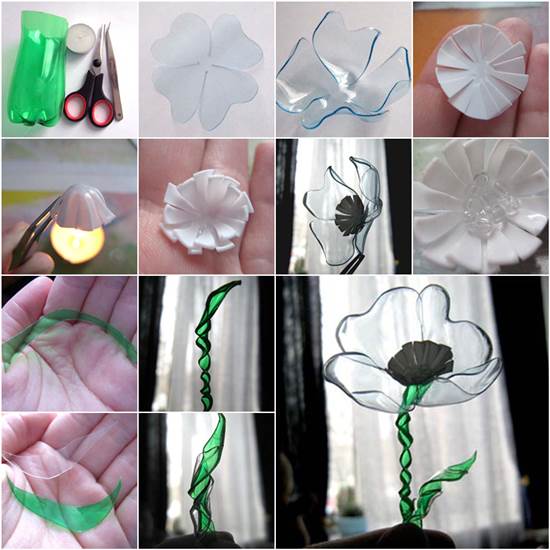 How to DIY Simple Flower from Plastic Bottles