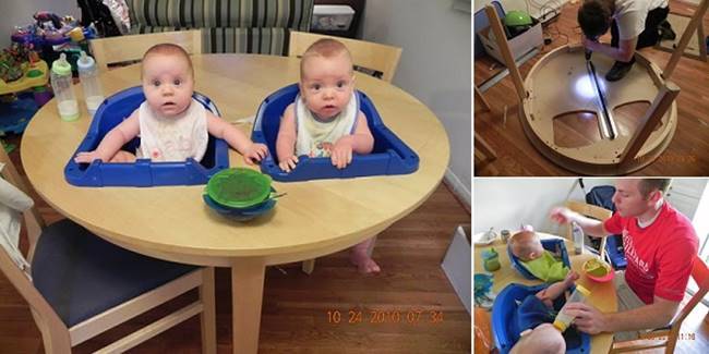 high chair table for multiples