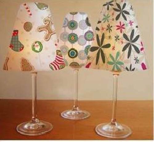 How to DIY Wine Glass Candle Lampshades