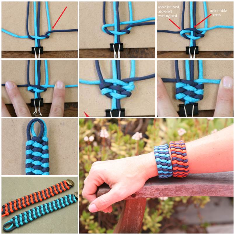 How to DIY Woven Cuff Bracelet thumb