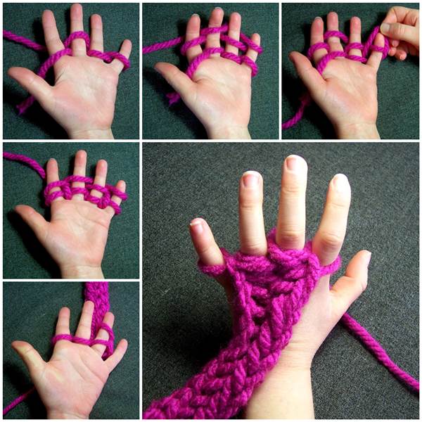 How to Do Finger Knitting