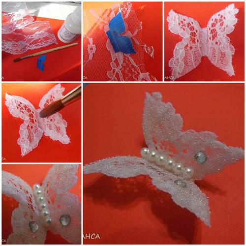 How to Make Beautiful Lace Butterfly