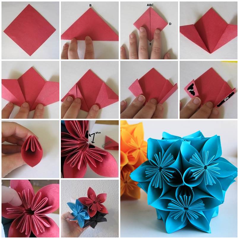 how-to-make-beautiful-origami-kusudama-flowers