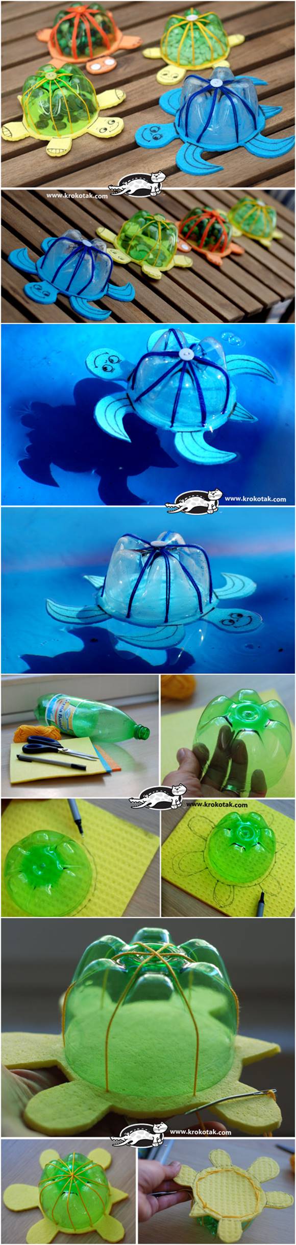 How to Make DIY Turtle Toys from Recycled Plastic Bottles