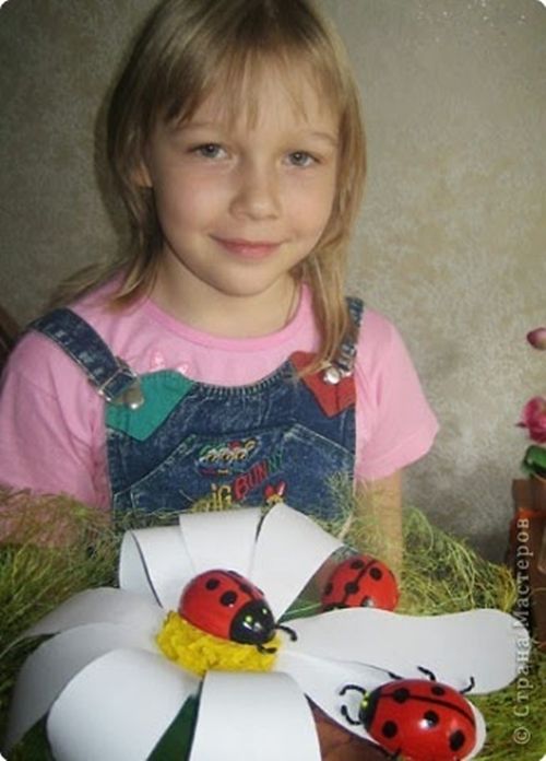 How to Make Painted Ladybug from Easter Egg