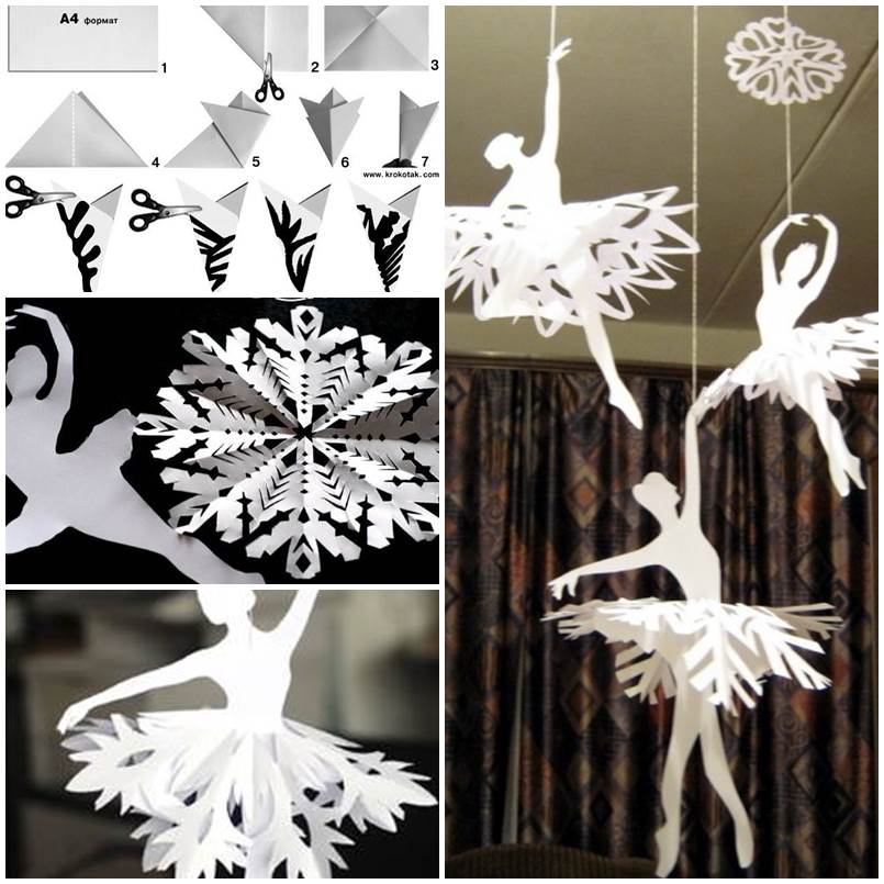 How to Make Snowflake Ballerinas