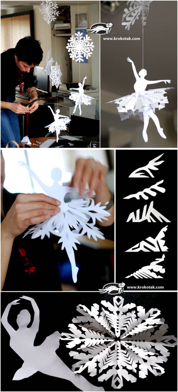 How to Make Snowflake Ballerinas