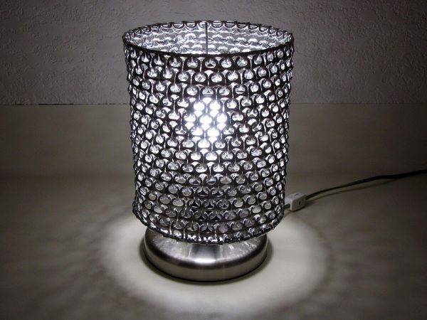 How to Make Unique Lampshade from Soda Can Pop Tabs 3