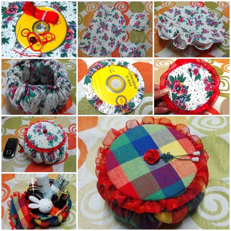 crafts from waste cds