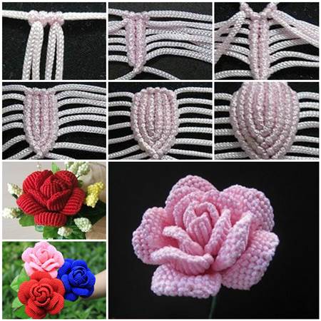 How to Weave Beautiful Rose in the Art of Macrame