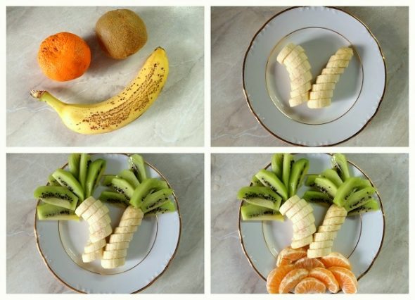 10 Creative DIY Fruit Art --> Fruit Coconut Tree