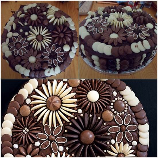 Creative Chocolate Button Cakes DIY Ideas