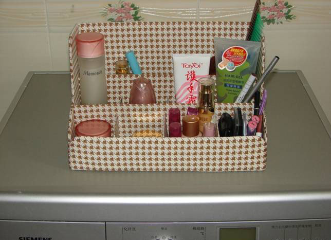 diy makeup organizer cardboard