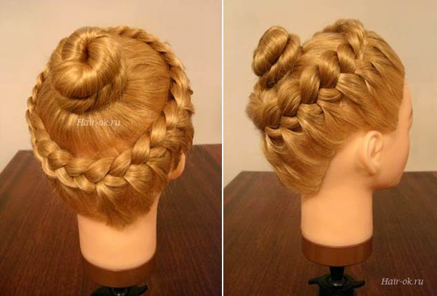 Elegant Hairstyle With Braids and Curls 2
