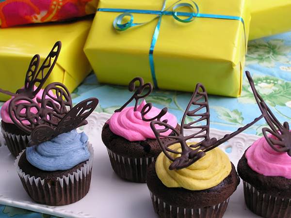 How To Make Chocolate Butterfly Cupcake Decorations DIY