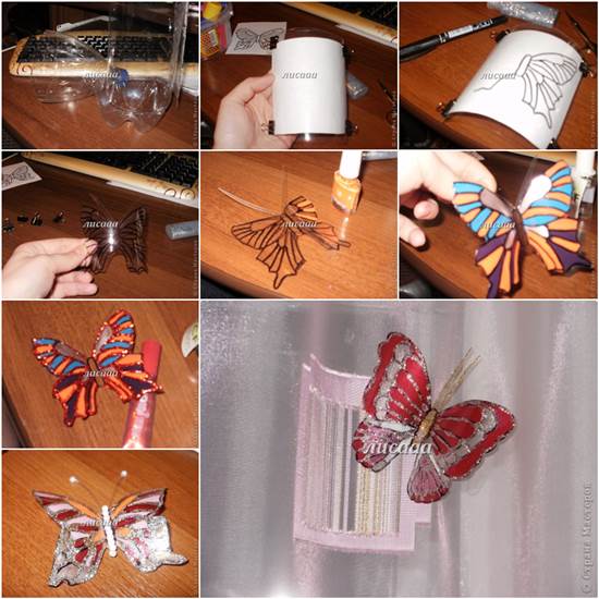 How to DIY Beautiful Butterflies from Plastic Bottles