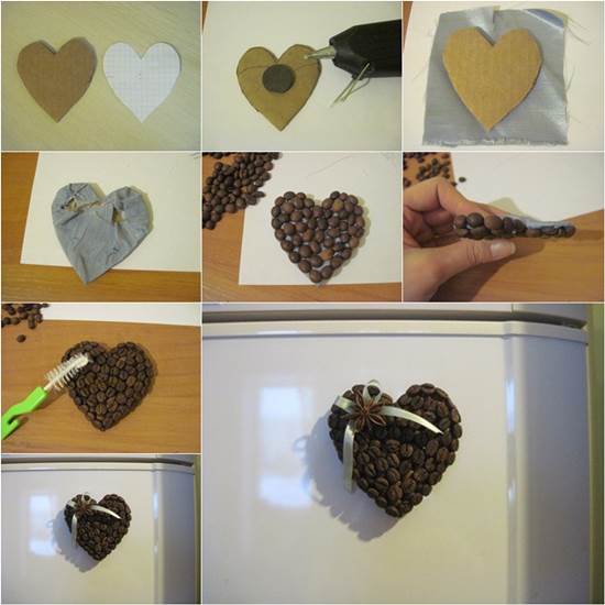 How to DIY Coffee Bean Fridge Magnet