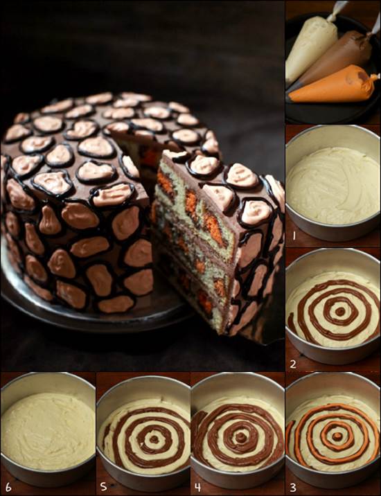 How to DIY Creative Leopard Cake