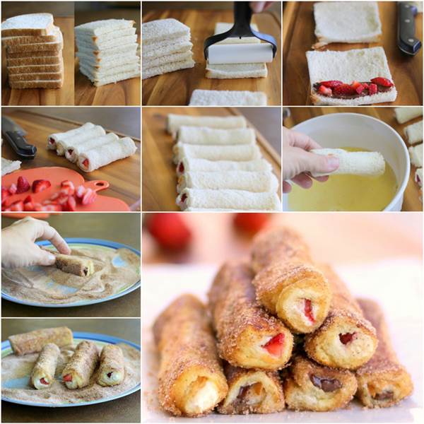 How to DIY Delicious French Toast Roll-ups