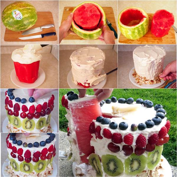 How to DIY Delicious Watermelon Cake