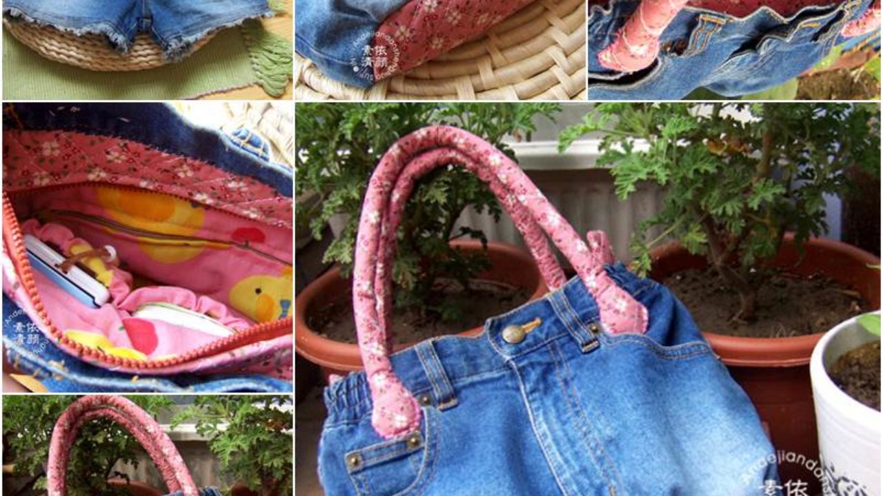 DIY Crossbody Bag by Recycling an Old Pair of Jeans