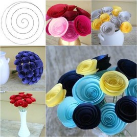 Diy Beautiful Curly Paper Flowers