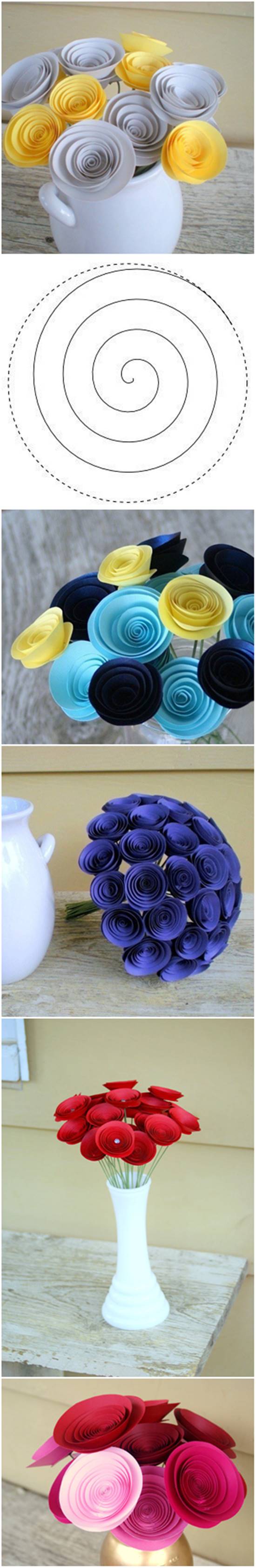 How to DIY Easy Swirly Paper Flower