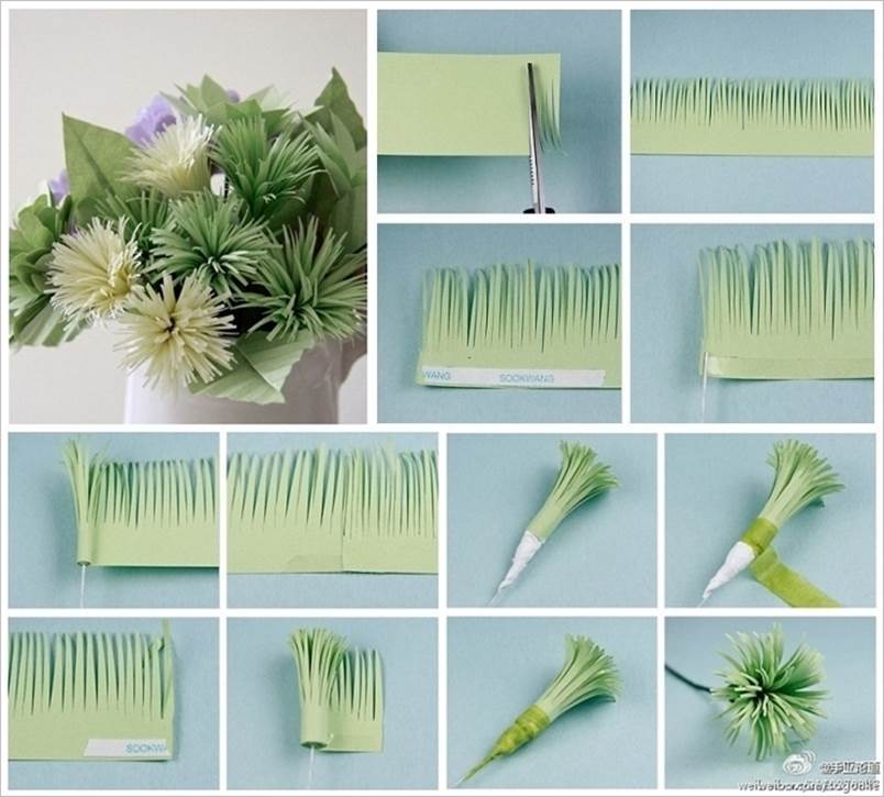 Как Сделать Из Бумаги Цветов