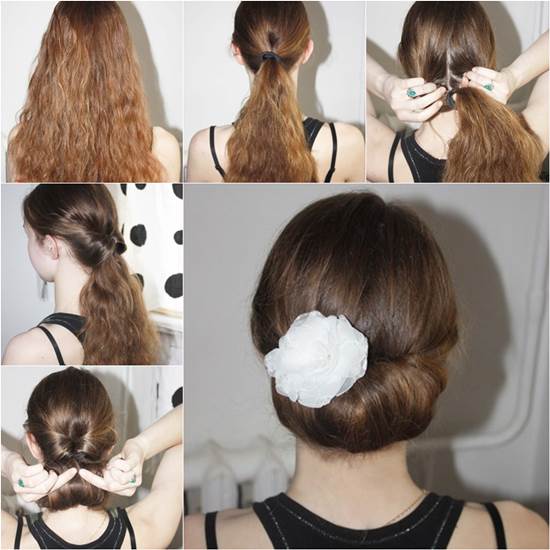 How to DIY Easy and Elegant Bun Hairstyle