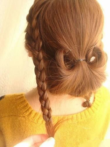 How to DIY Elegant Braids and Chignon Hairstyle