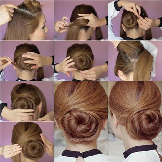 How to DIY Elegant Twisted Hair Bun Hairstyle