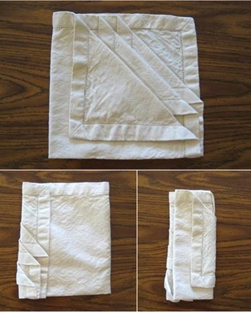 How to DIY French Pleat Napkin Fold 3