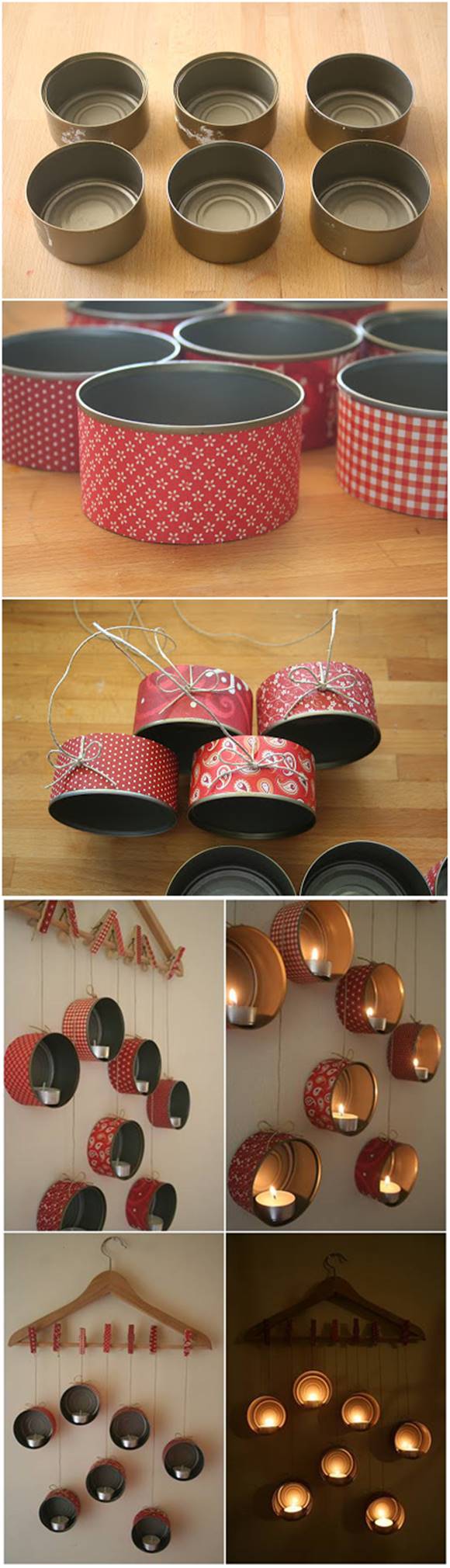 How to DIY Hanging Tin Can Candle Holder