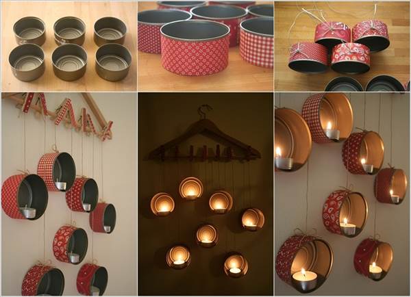 How to DIY Hanging Tin Can Candle Holder