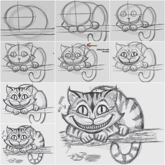 How to Draw the Cheshire Cat