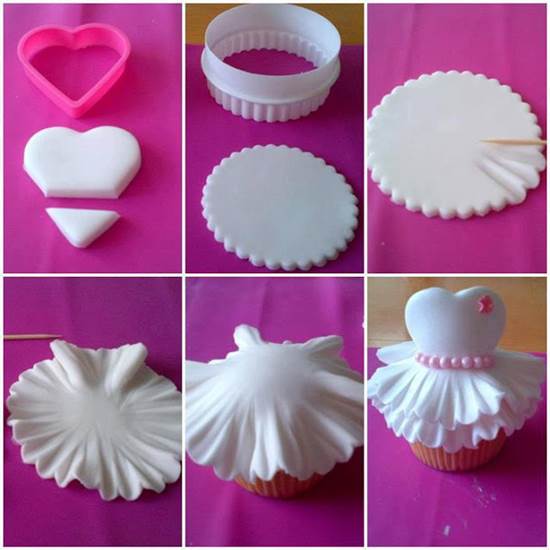 How to Make Cute Ballerina Cupcakes DIY Ideas